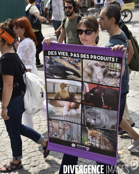 Journée Mondiale pour la Fin du Spécisme à Paris. World Day for the End of Specism.