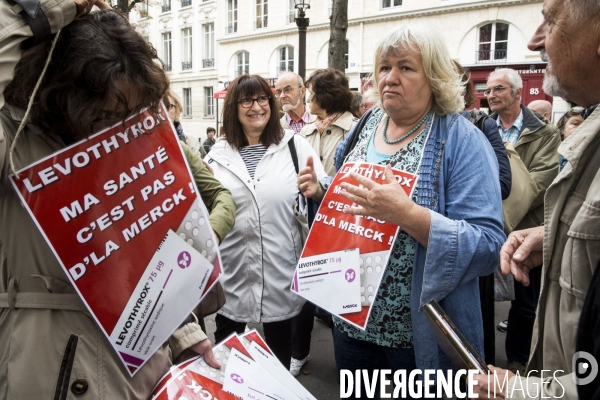 Manifestation contre le Levothyrox et conférence de presse.