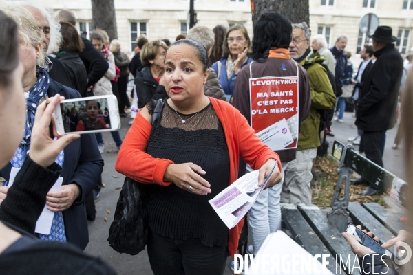 Manifestation contre le Levothyrox et conférence de presse.