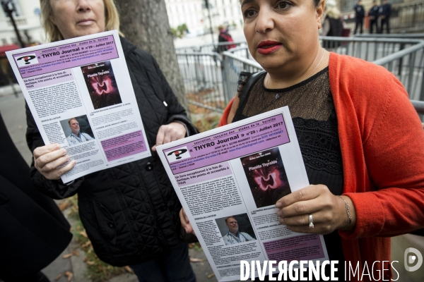 Manifestation contre le Levothyrox et conférence de presse.