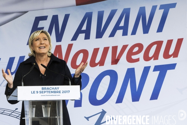 Rentrée politique de Marine Le PEN à Brachay