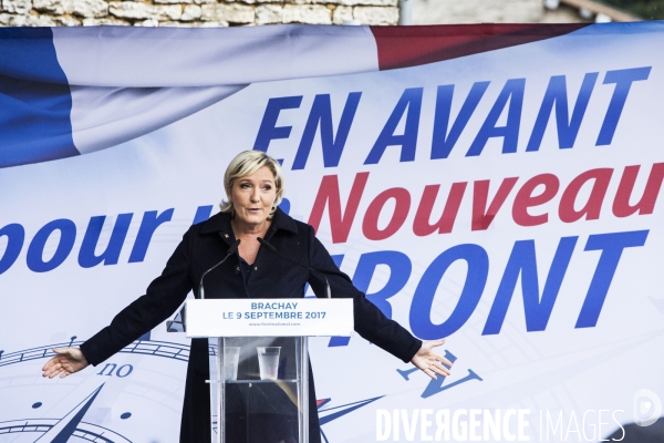 Rentrée politique de Marine Le PEN à Brachay