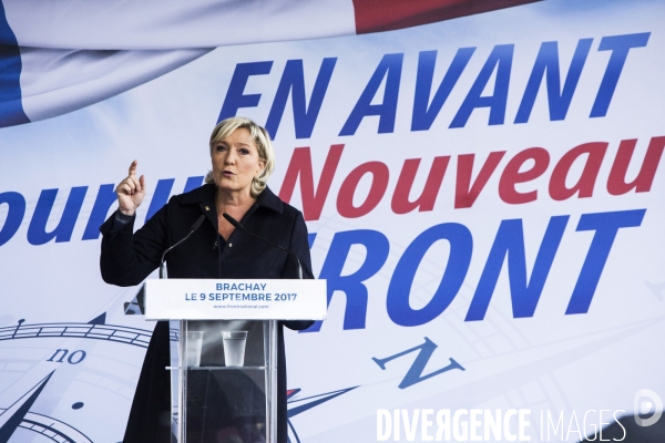 Rentrée politique de Marine Le PEN à Brachay