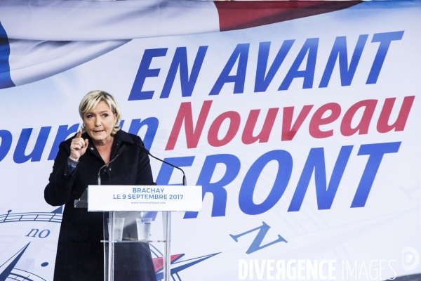 Rentrée politique de Marine Le PEN à Brachay