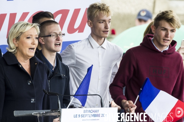 Rentrée politique de Marine Le PEN à Brachay