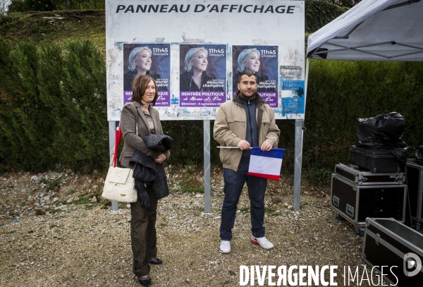 Rentrée politique de Marine Le PEN à Brachay