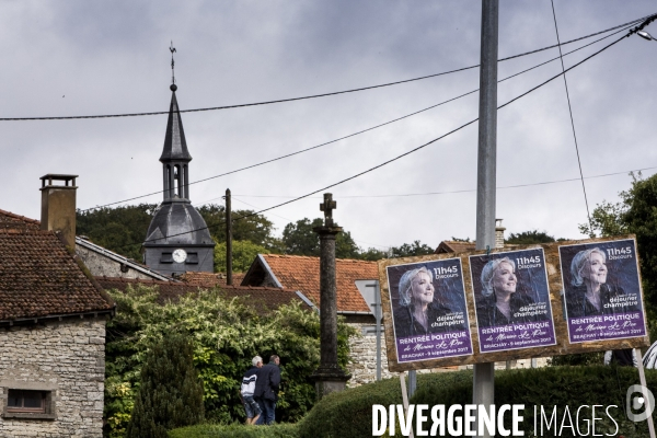 Rentrée politique de Marine Le PEN à Brachay