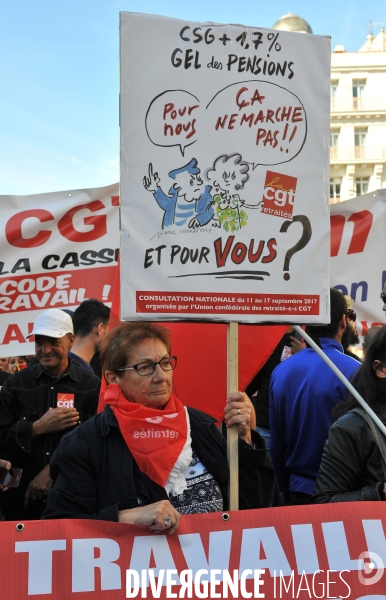 Manifestation du 12 09 2017 à Marseille