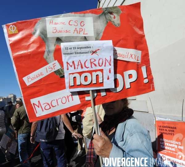 Manifestation du 12 09 2017 à Marseille