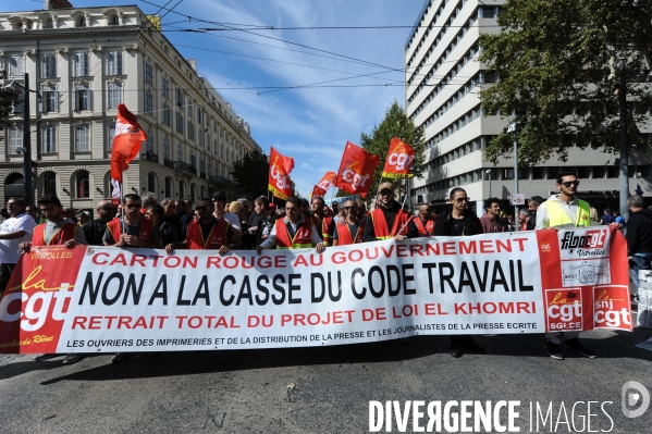 Manifestation du 12 09 2017 à Marseille