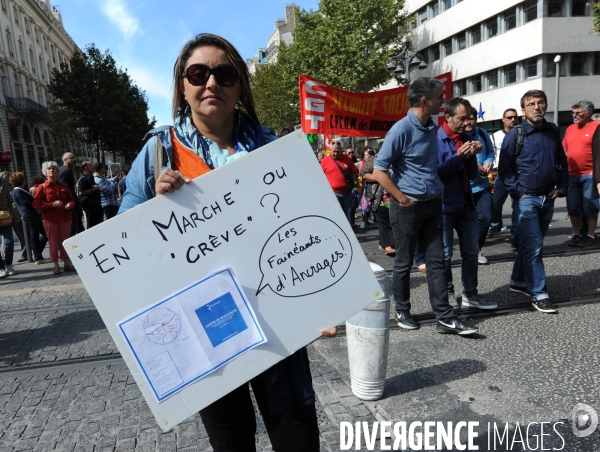 Manifestation du 12 09 2017 à Marseille