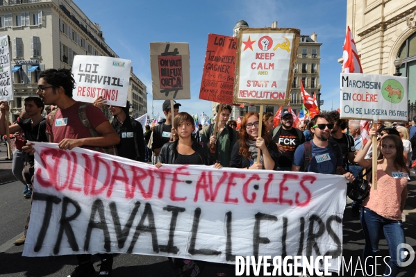 Manifestation du 12 09 2017 à Marseille