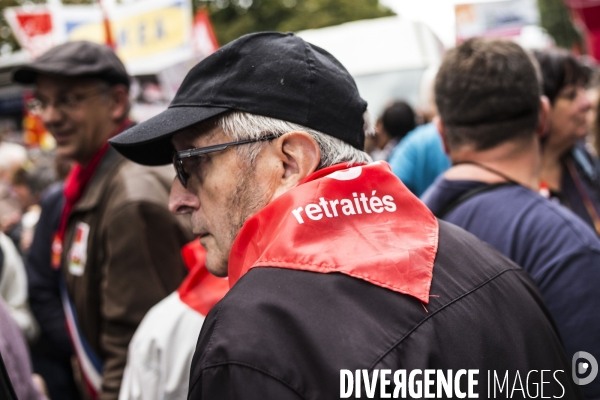 Manifestation contre la réforme du code du travail par ordonnances.