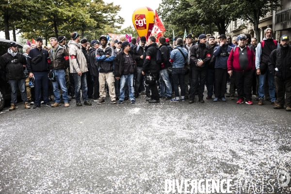 Manifestation contre la réforme du code du travail par ordonnances.