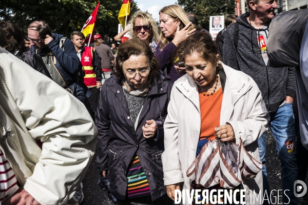 Manifestation contre la réforme du code du travail par ordonnances.