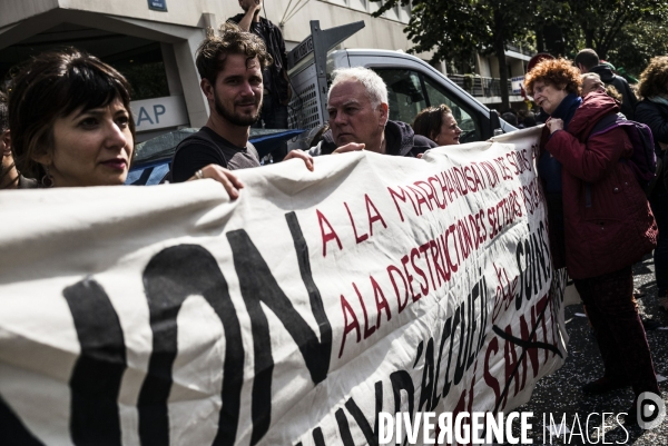 Manifestation contre la réforme du code du travail par ordonnances.