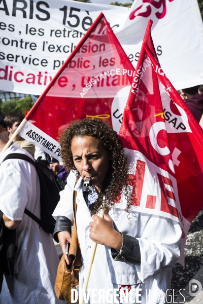 Manifestation contre la réforme du code du travail par ordonnances.