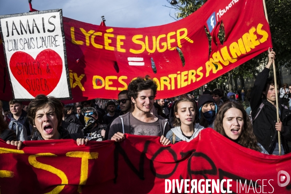 Manifestation contre la réforme du code du travail par ordonnances.