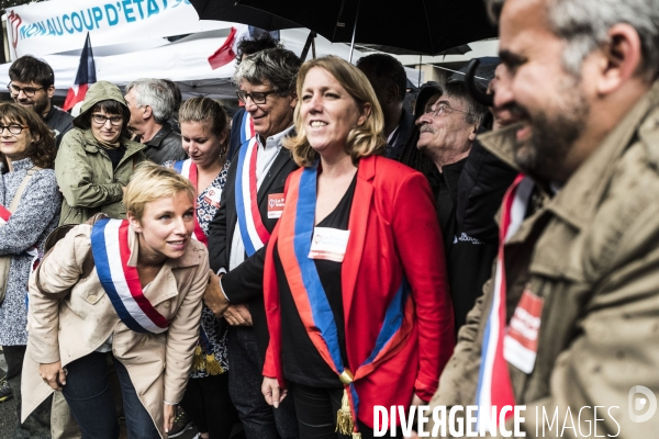 Manifestation contre la réforme du code du travail par ordonnances.