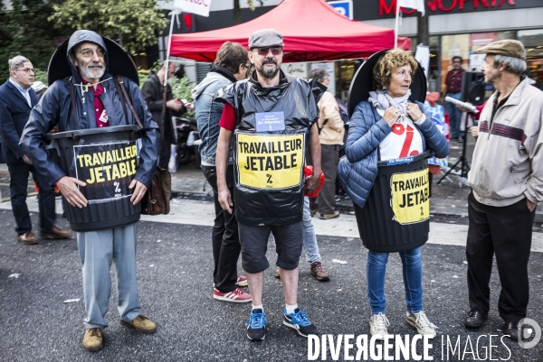 Manifestation contre la réforme du code du travail par ordonnances.