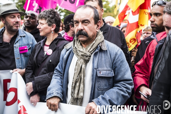 Manifestation contre la réforme du code du travail par ordonnances.