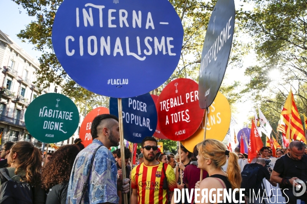 LA DIADA - Gauche Anticapitaliste et Indépendantiste - Barcelone - 11S