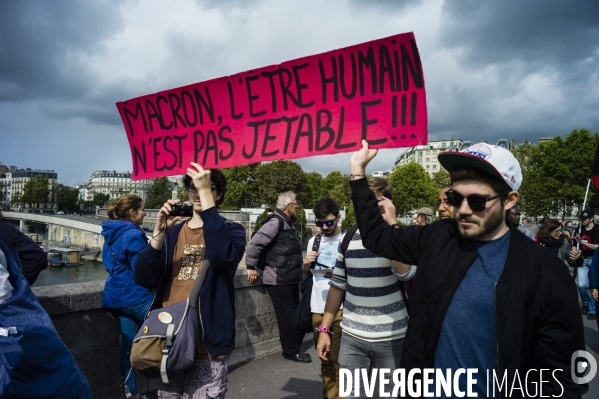 Manifestation contre la réforme du code du travail par ordonnaces.