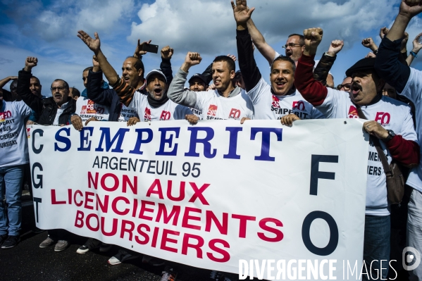 Manifestation contre la réforme du code du travail par ordonnaces.