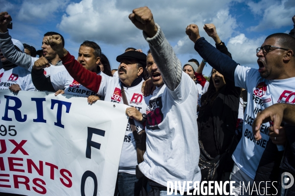 Manifestation contre la réforme du code du travail par ordonnaces.