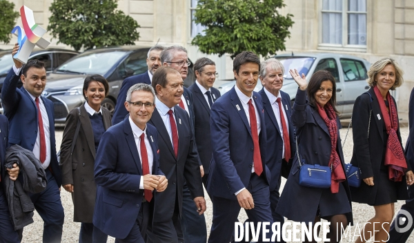 Reception de la delegation française JO Paris 2024 à l Elysée