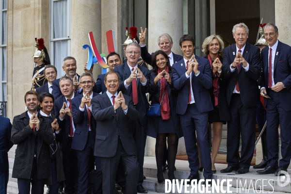 Reception de la delegation française JO Paris 2024 à l Elysée