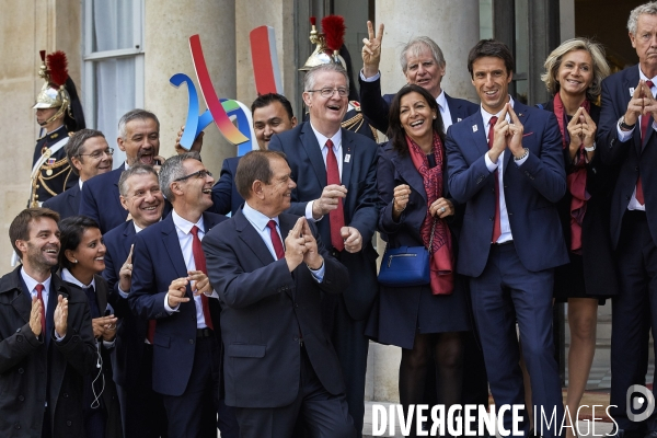 Reception de la delegation française JO Paris 2024 à l Elysée