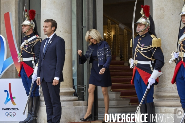 Reception de la delegation française JO Paris 2024 à l Elysée