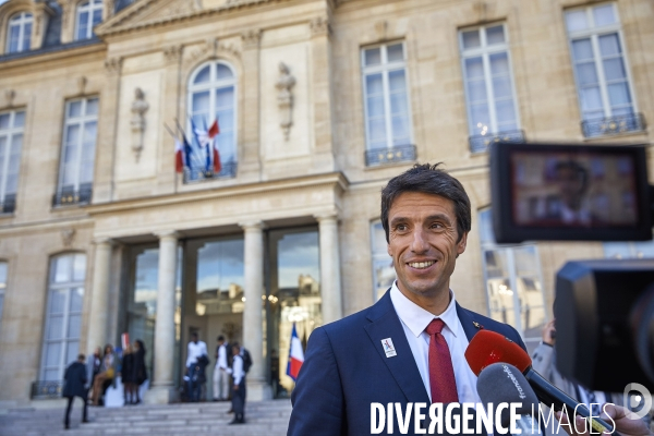 Reception de la delegation française JO Paris 2024 à l Elysée