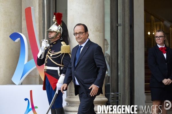 Reception de la delegation française JO Paris 2024 à l Elysée