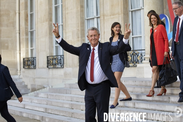 Reception de la delegation française JO Paris 2024 à l Elysée