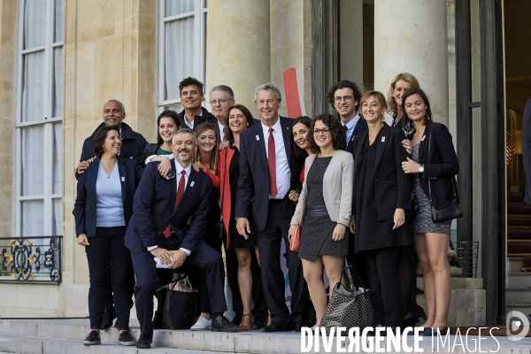 Reception de la delegation française JO Paris 2024 à l Elysée