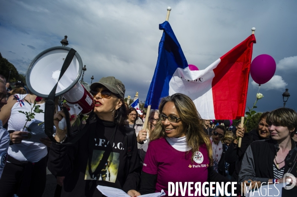 Manifestation d associations de policiers.