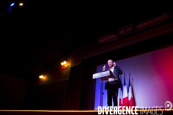 Rentrée politique de Nicolas DUPONT-AIGNAN