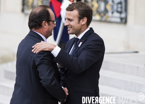 Les acteurs victorieux de la candidature de Paris aux Jeux Olympiques 2024 reçus à l Elysée.