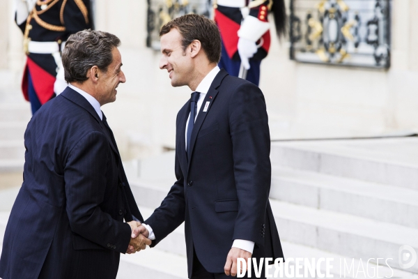 Les acteurs victorieux de la candidature de Paris aux Jeux Olympiques 2024 reçus à l Elysée.