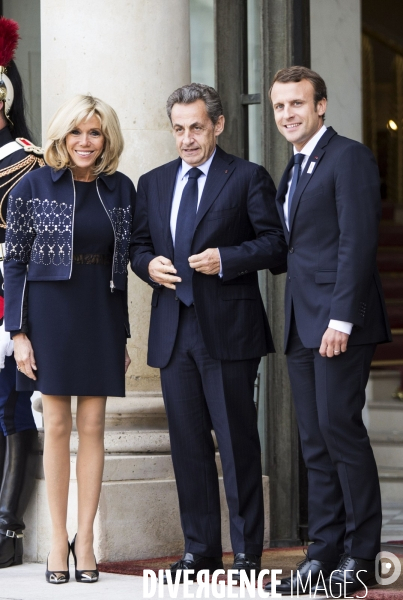 Les acteurs victorieux de la candidature de Paris aux Jeux Olympiques 2024 reçus à l Elysée.