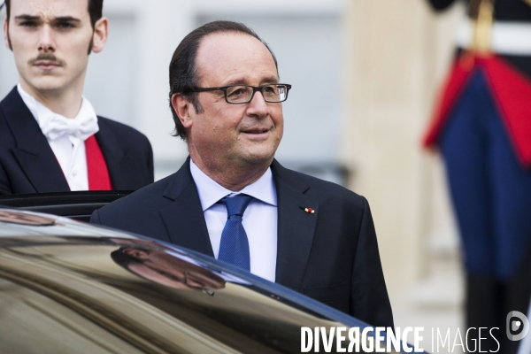Les acteurs victorieux de la candidature de Paris aux Jeux Olympiques 2024 reçus à l Elysée.