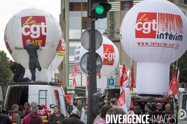 Manifestation CGT contre le projet de réforme du Code du Travail du 12 septembre 2017