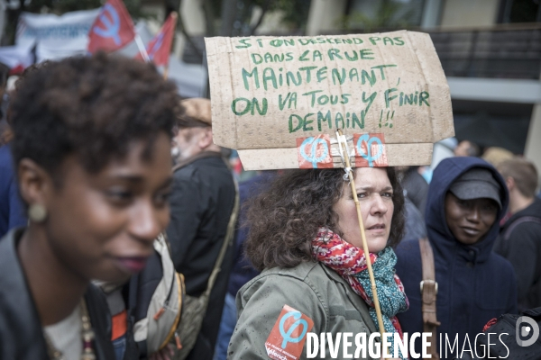 Manifestation CGT contre le projet de réforme du Code du Travail du 12 septembre 2017