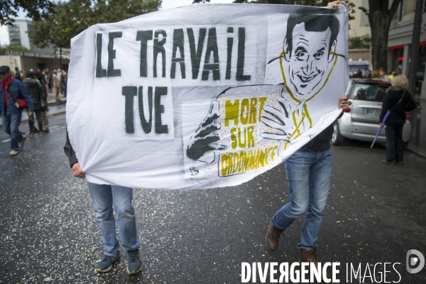 Manifestation CGT contre le projet de réforme du Code du Travail du 12 septembre 2017