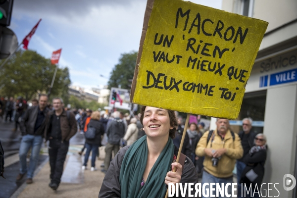 Manifestation CGT contre le projet de réforme du Code du Travail du 12 septembre 2017