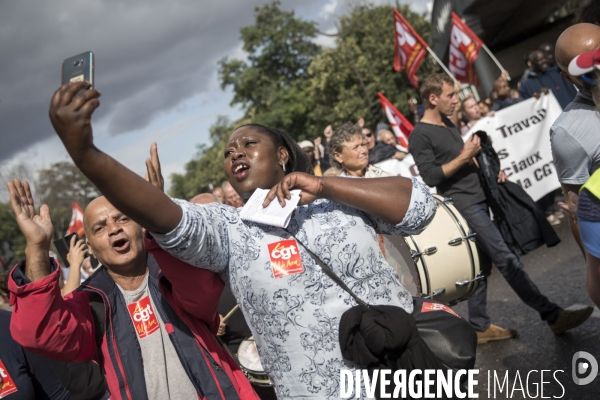 Manifestation CGT contre le projet de réforme du Code du Travail du 12 septembre 2017