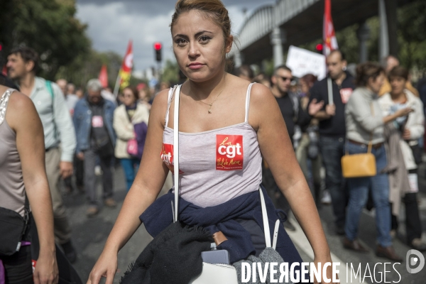 Manifestation CGT contre le projet de réforme du Code du Travail du 12 septembre 2017