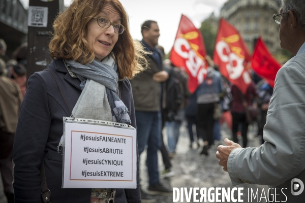 Manifestation CGT contre le projet de réforme du Code du Travail du 12 septembre 2017